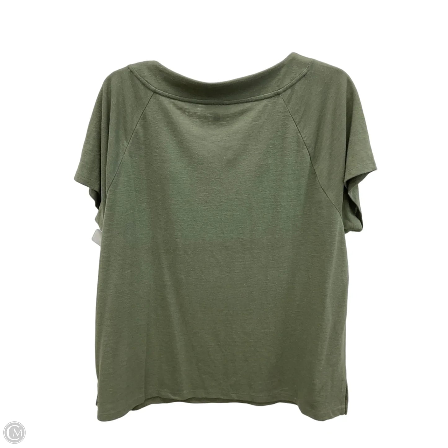Top Short Sleeve By Talbots In Green, Size: Xl