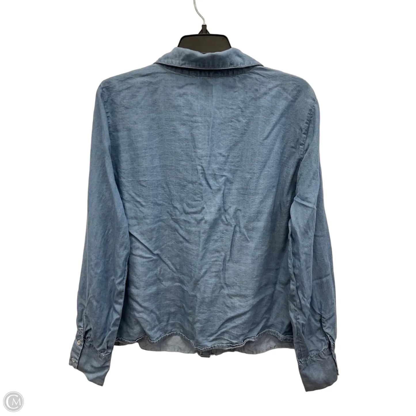 Blouse Long Sleeve By John Paul Richard In Blue, Size: L