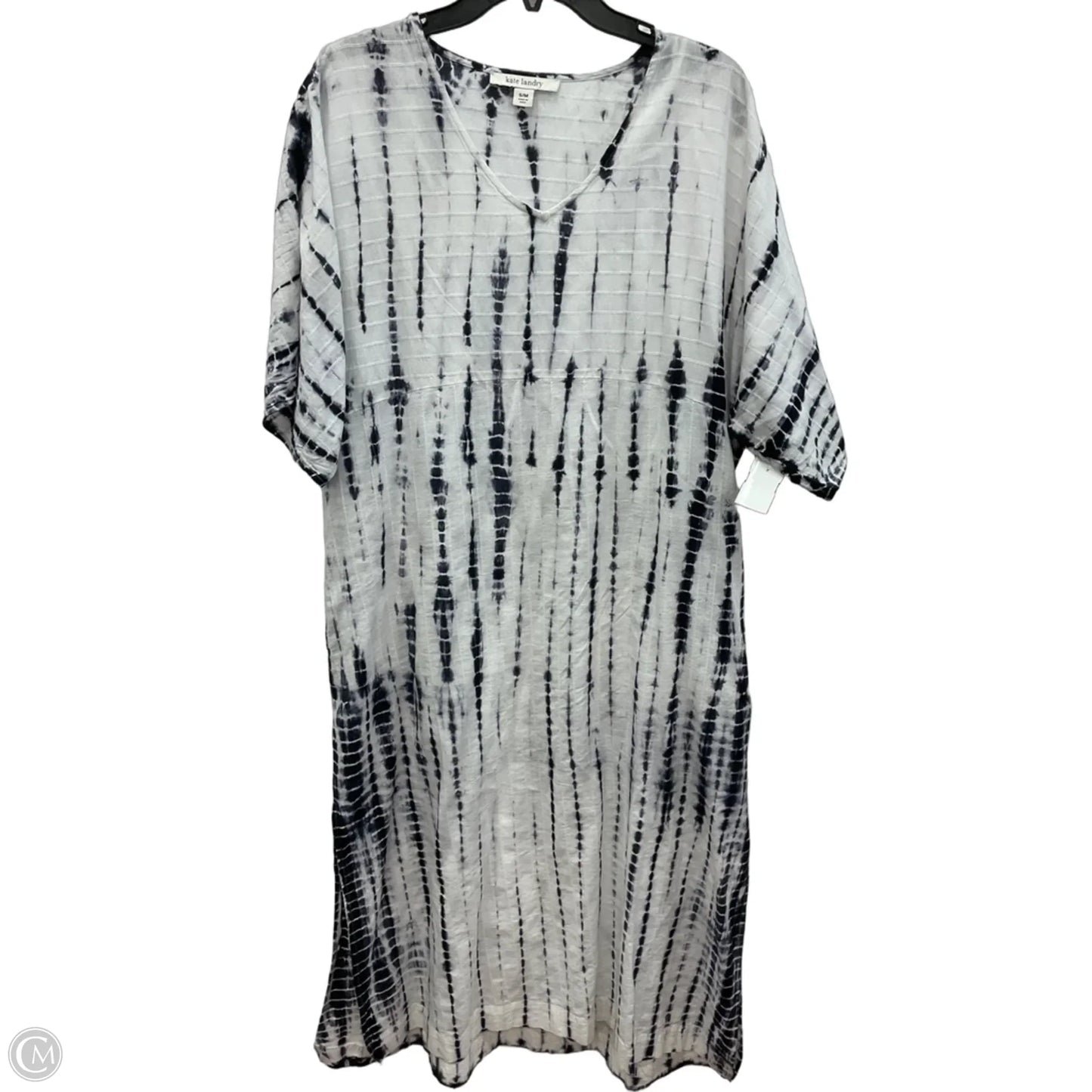 Dress Casual Maxi By Kate Landry In Blue & Cream, Size: S