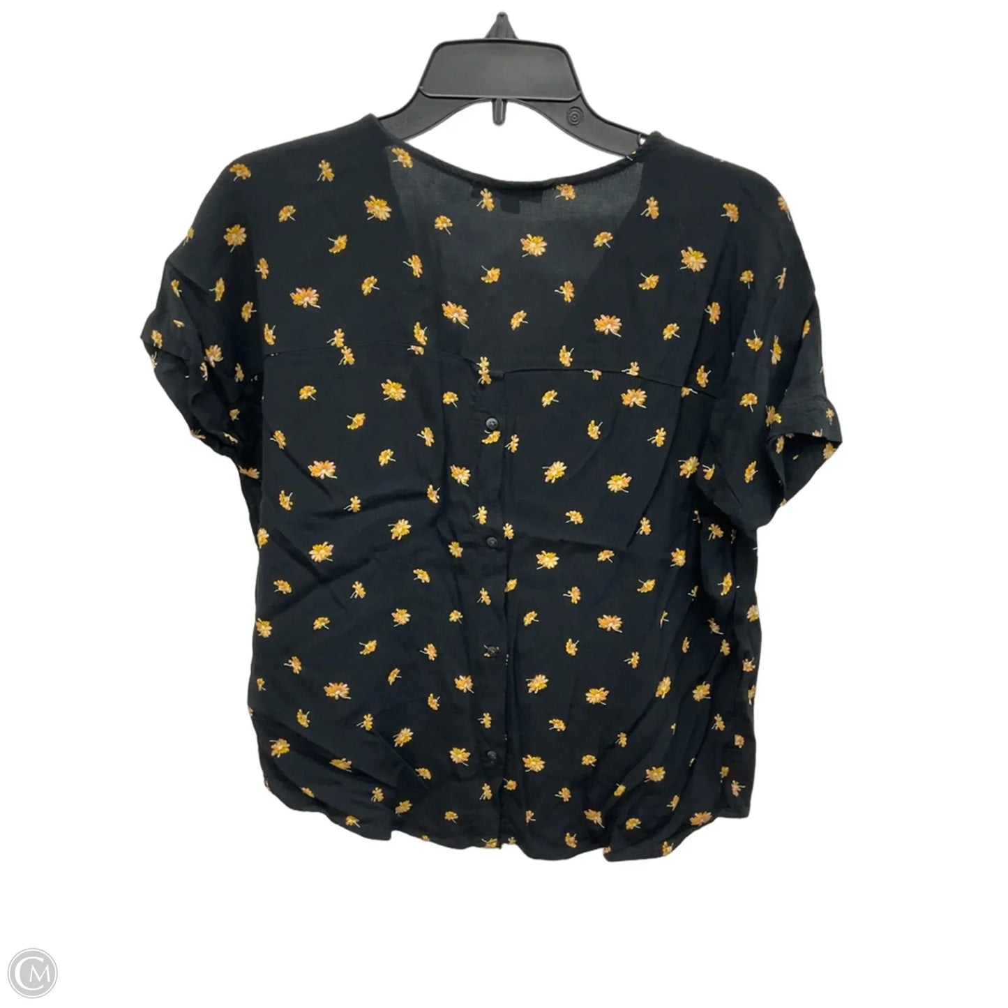 Top Short Sleeve By Madewell In Floral Print, Size: S