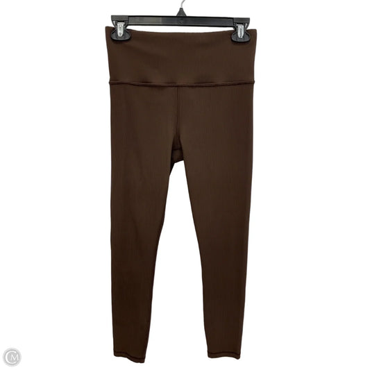 Athletic Leggings By Athleta In Brown, Size: M