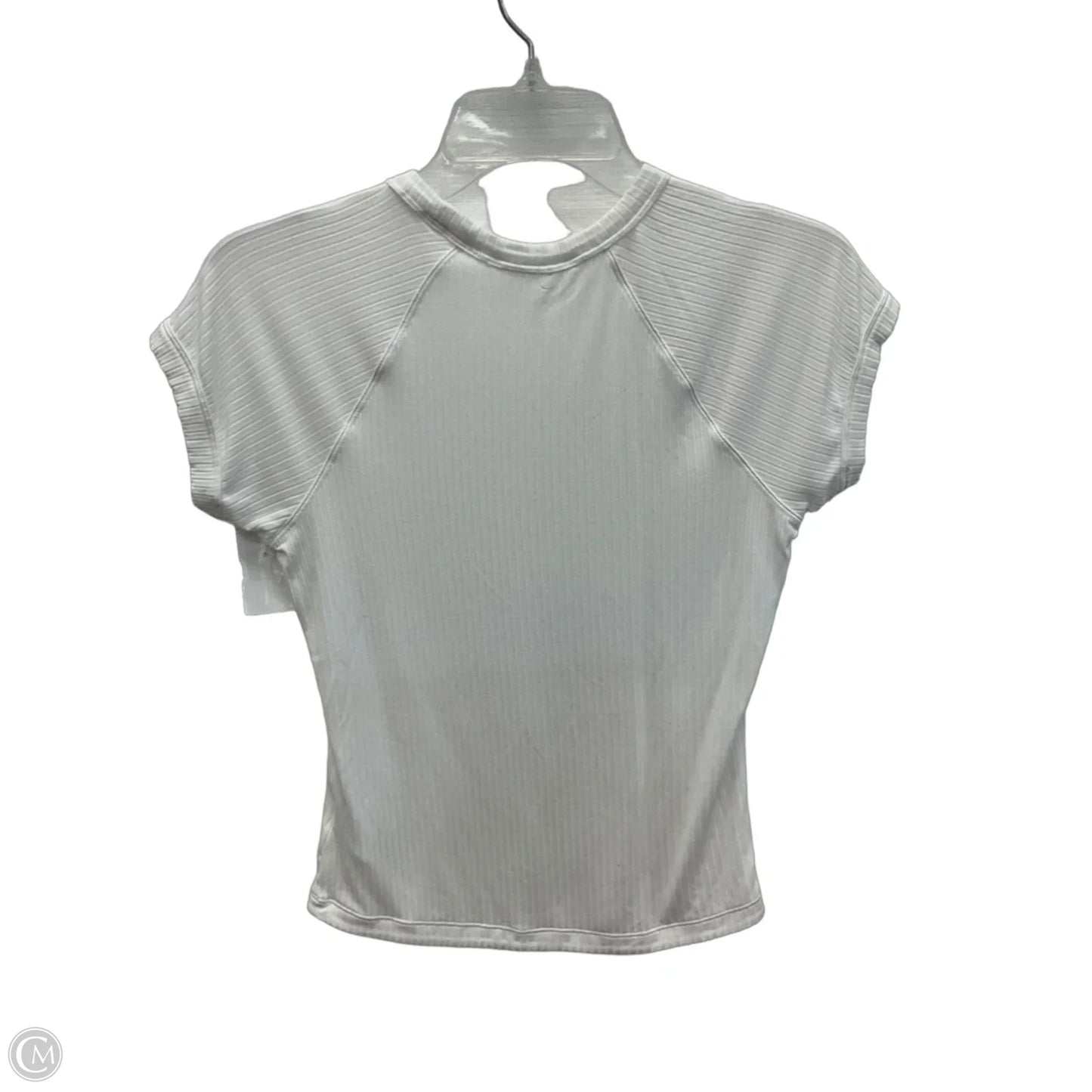 Athletic Top Short Sleeve By Athleta In White, Size: S
