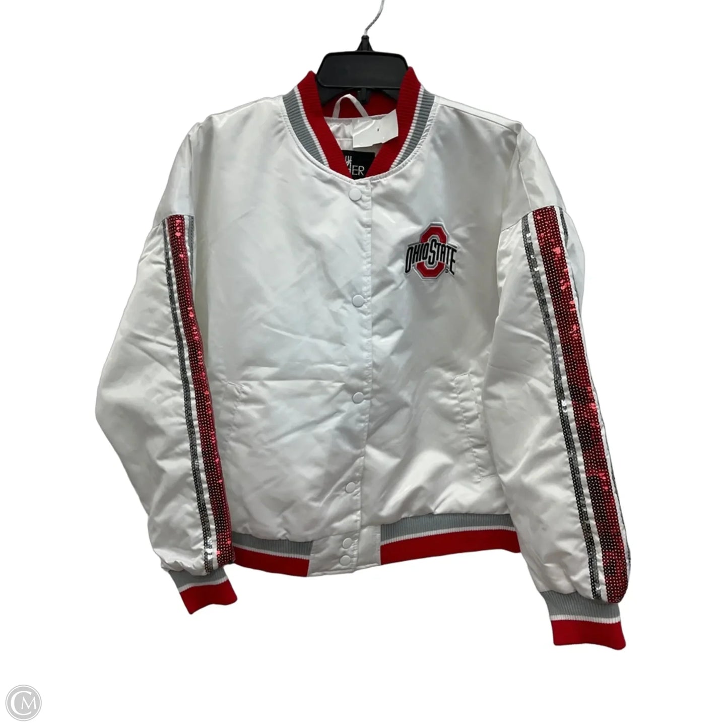 Athletic Jacket By Cmc In White, Size: M
