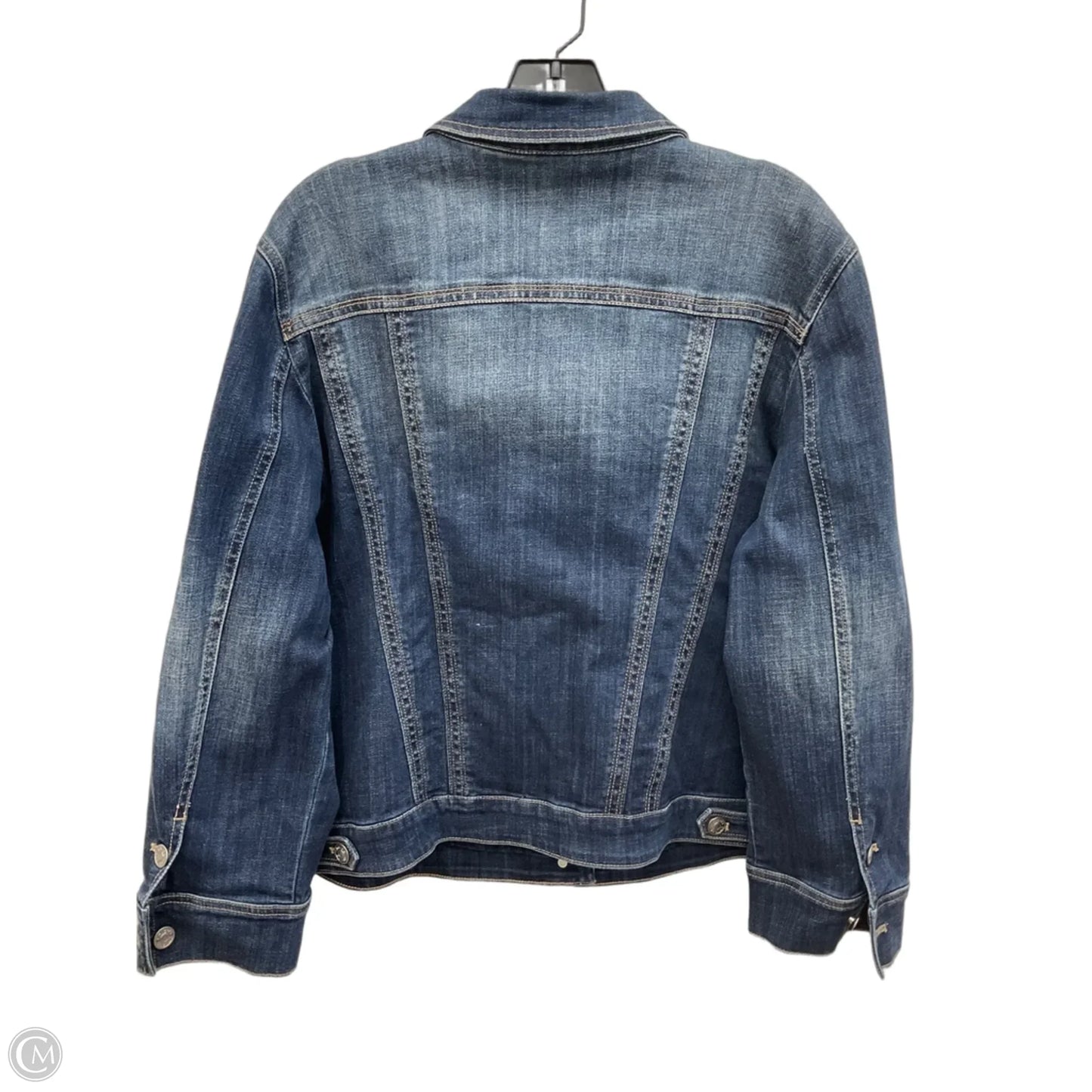 Jacket Denim By Chicos In Blue Denim, Size: 16