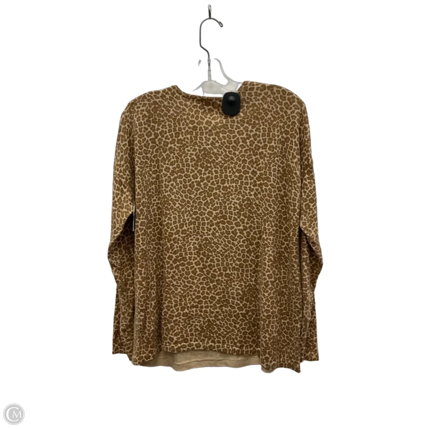 Top Long Sleeve By J. Jill In Animal Print, Size: M