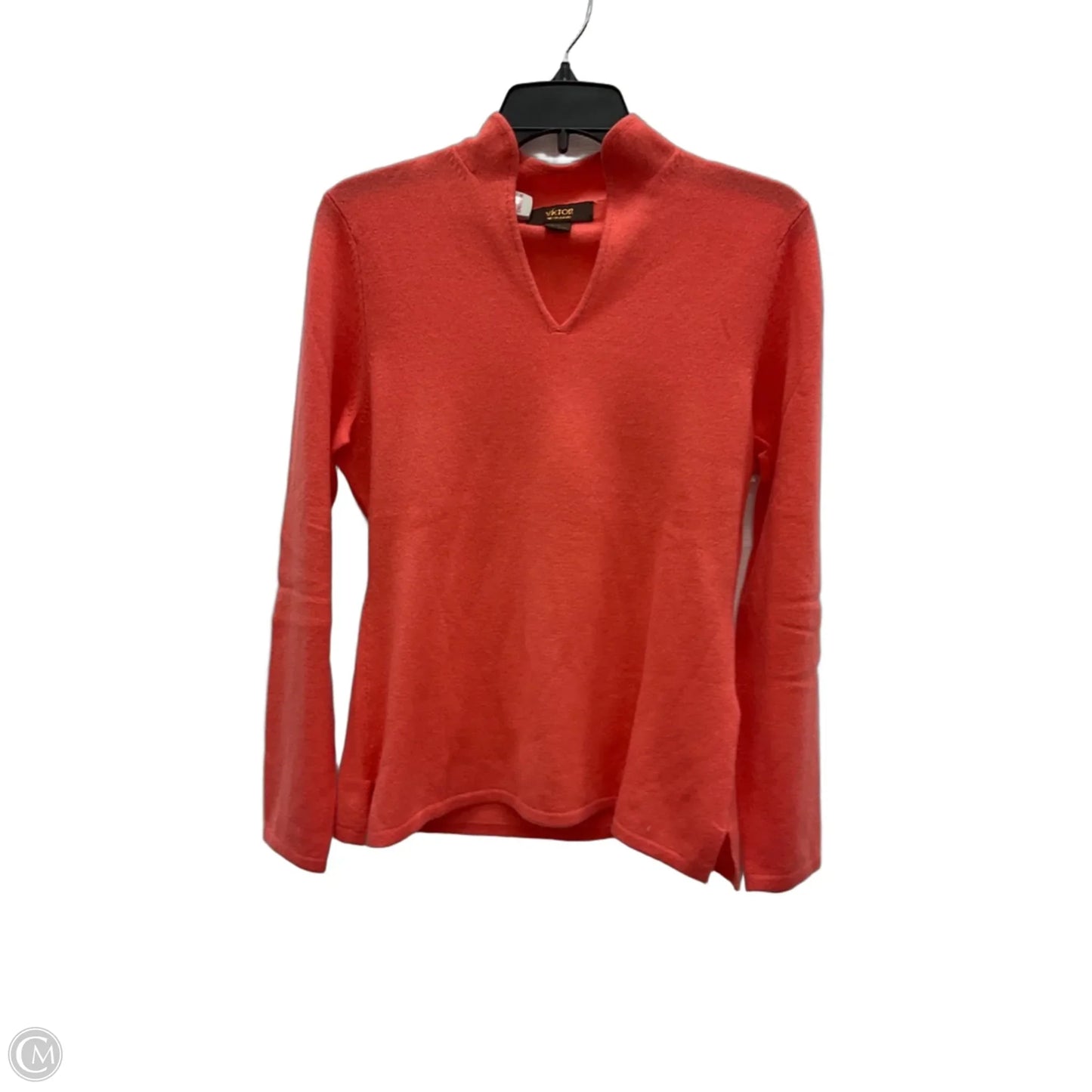 Top Long Sleeve By Cma In Coral, Size: M