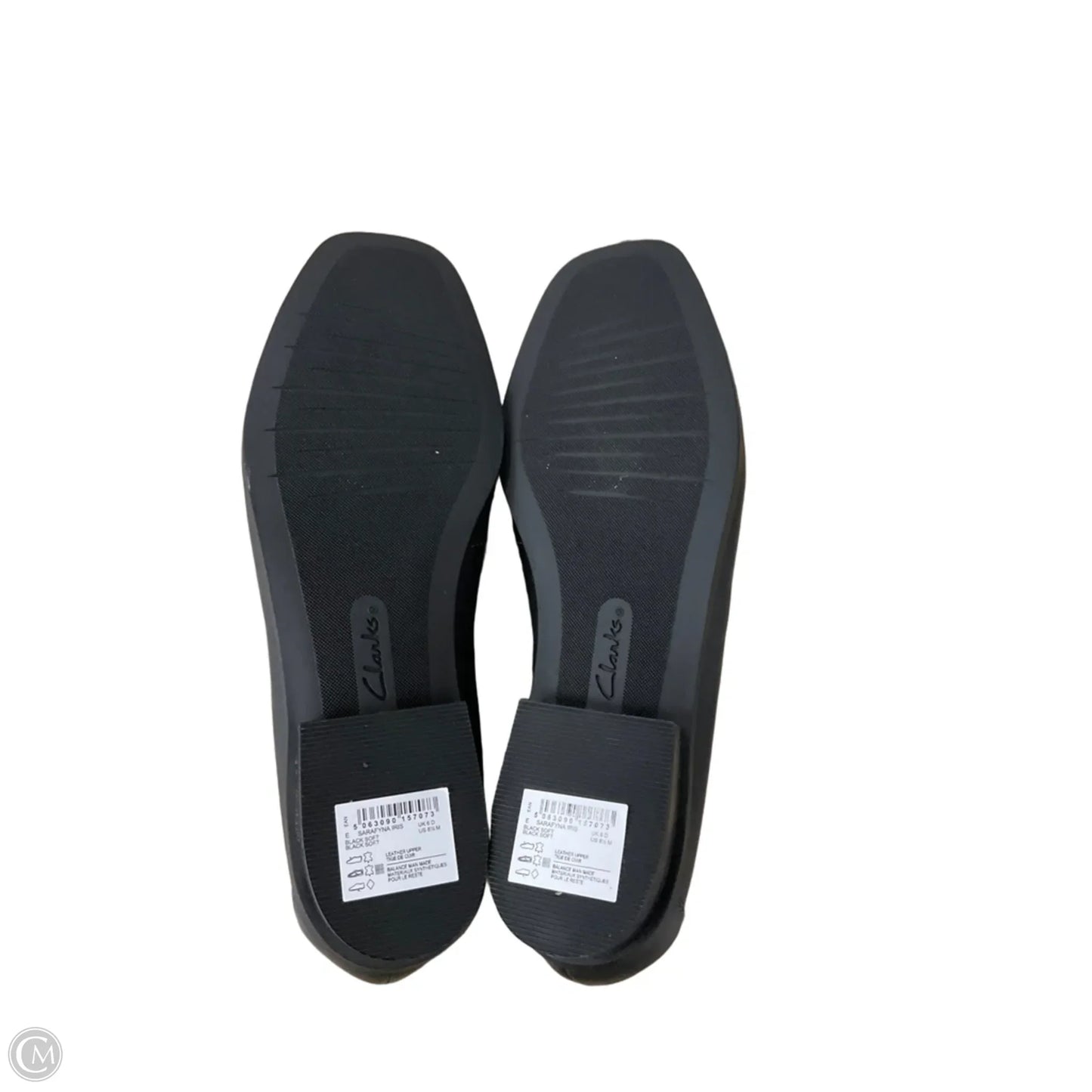 Shoes Flats By Clarks In Black, Size: 8.5