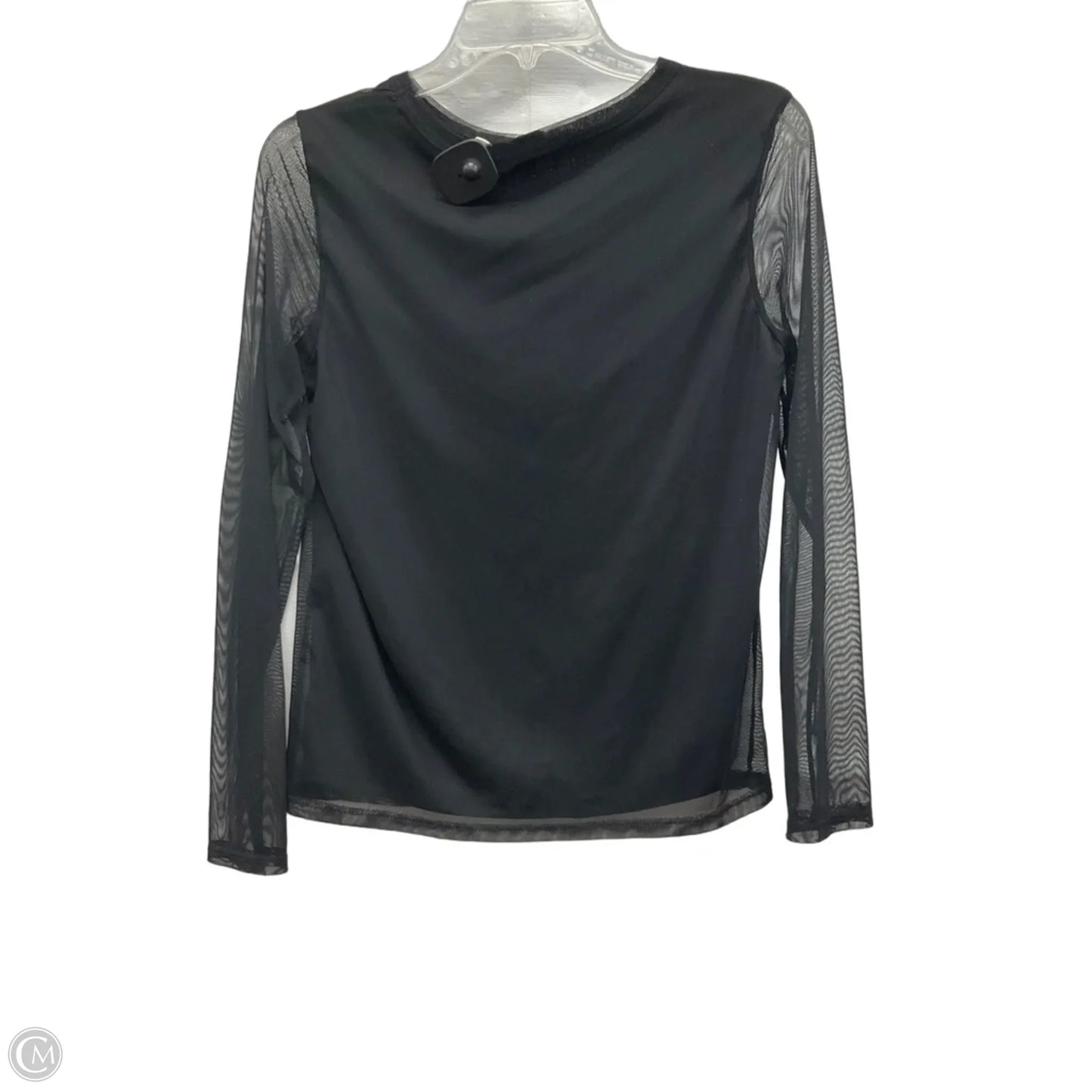 Top Long Sleeve By Ava James In Black, Size: S