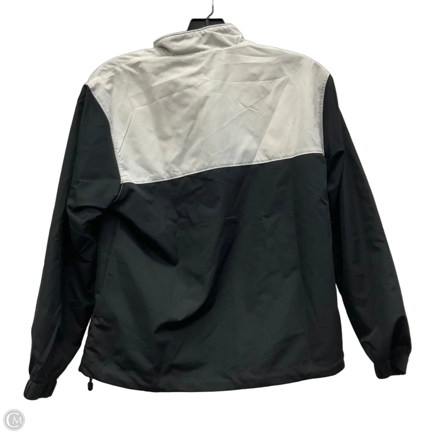 Athletic Jacket By Asics In Black, Size: M