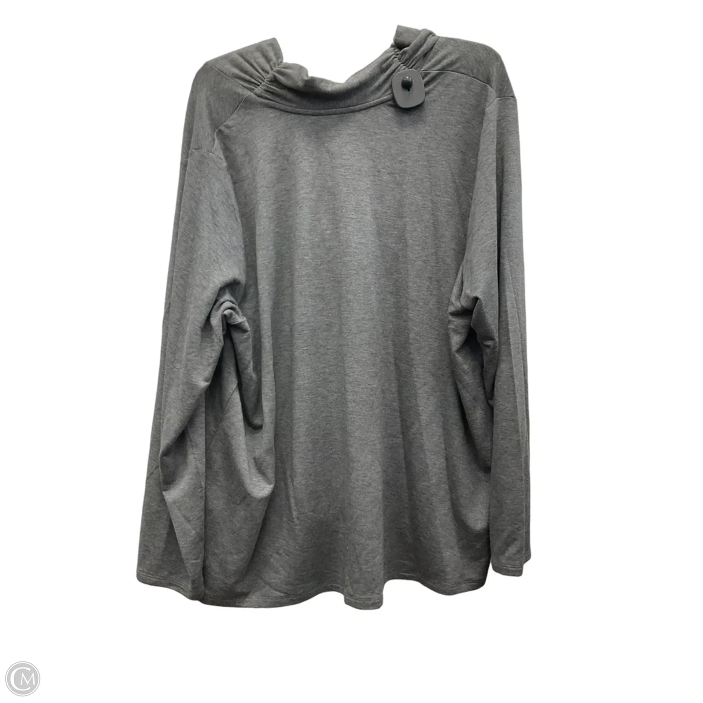 Top Long Sleeve By Pure Jill In Grey, Size: 2x
