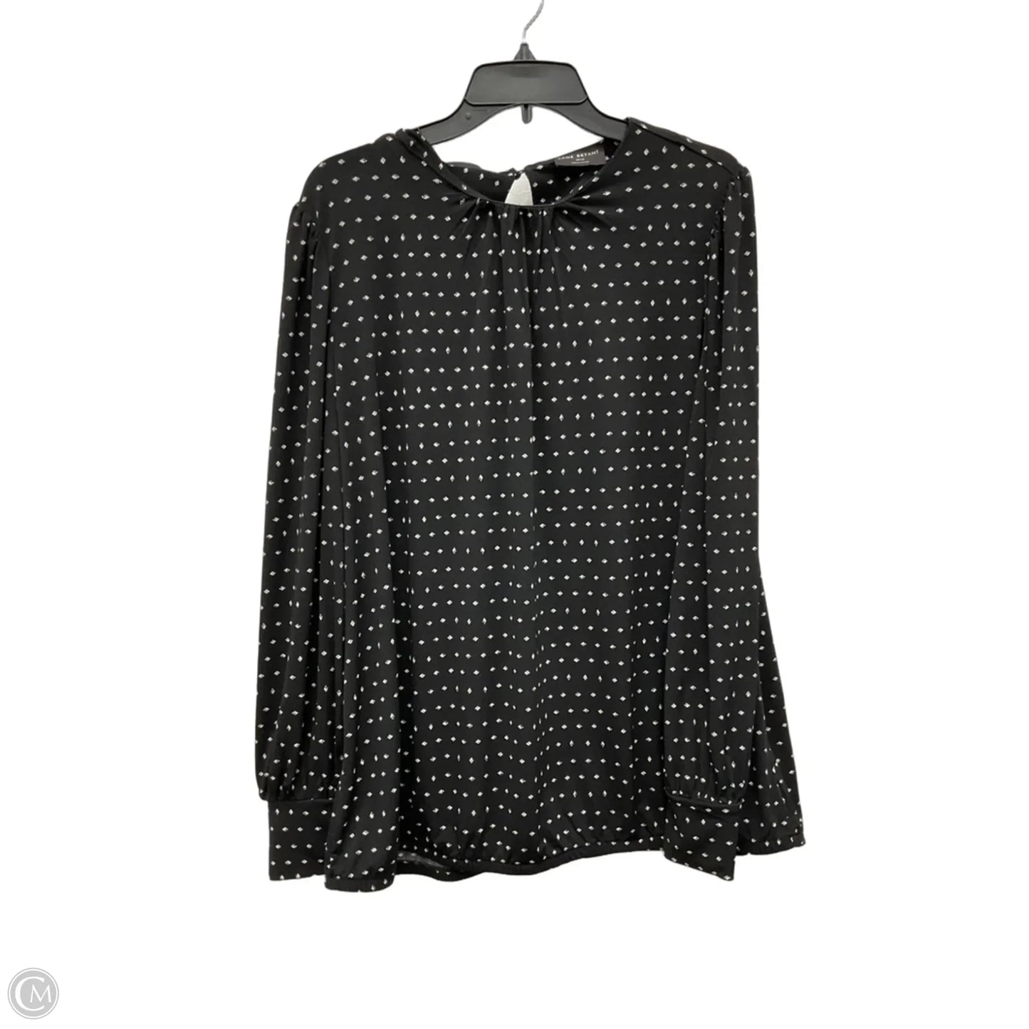 Top Long Sleeve By Lane Bryant In Black, Size: 1x