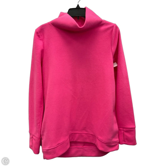 Athletic Top Long Sleeve Collar By Telluride In Pink, Size: S