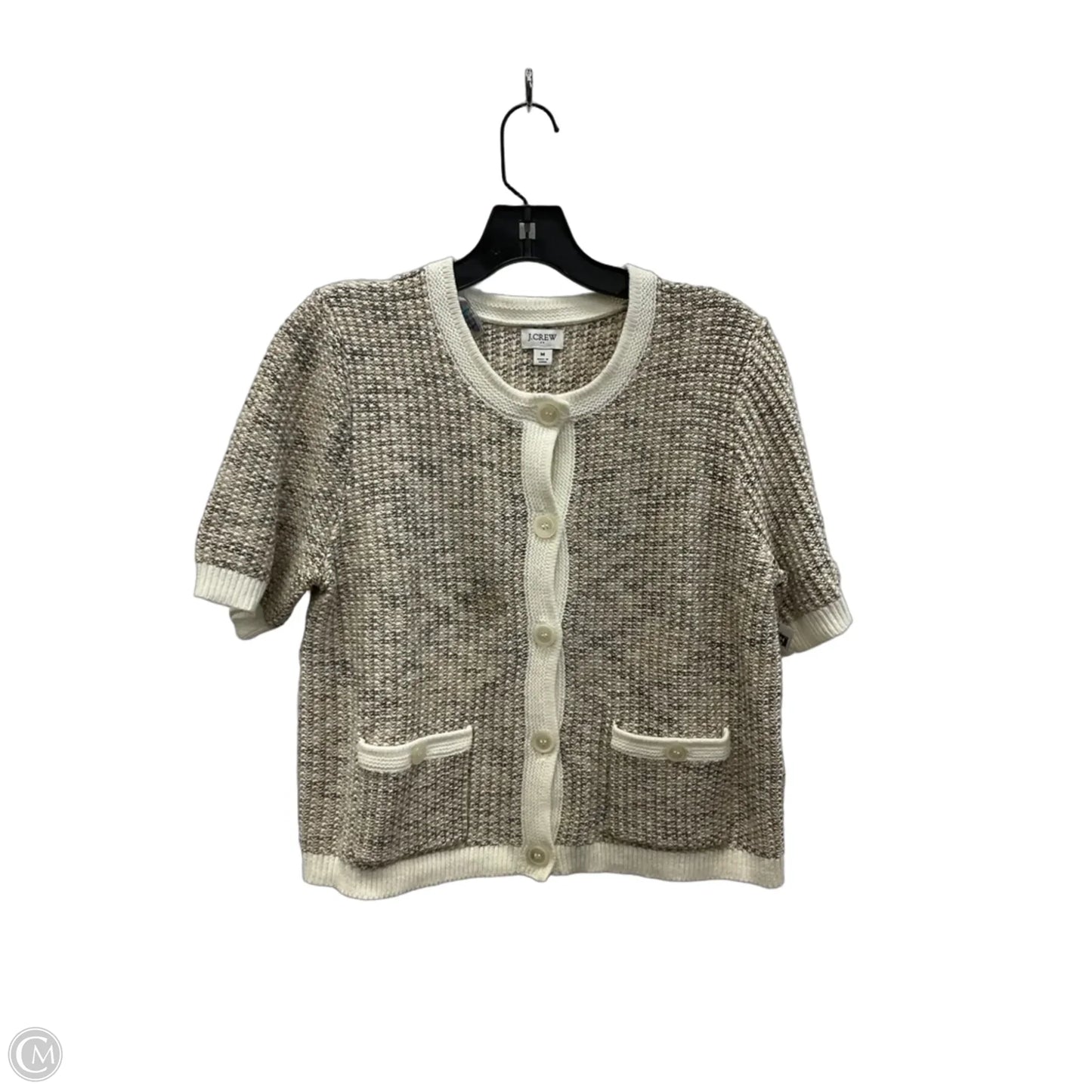 Top Short Sleeve By J. Crew In Tan, Size: M