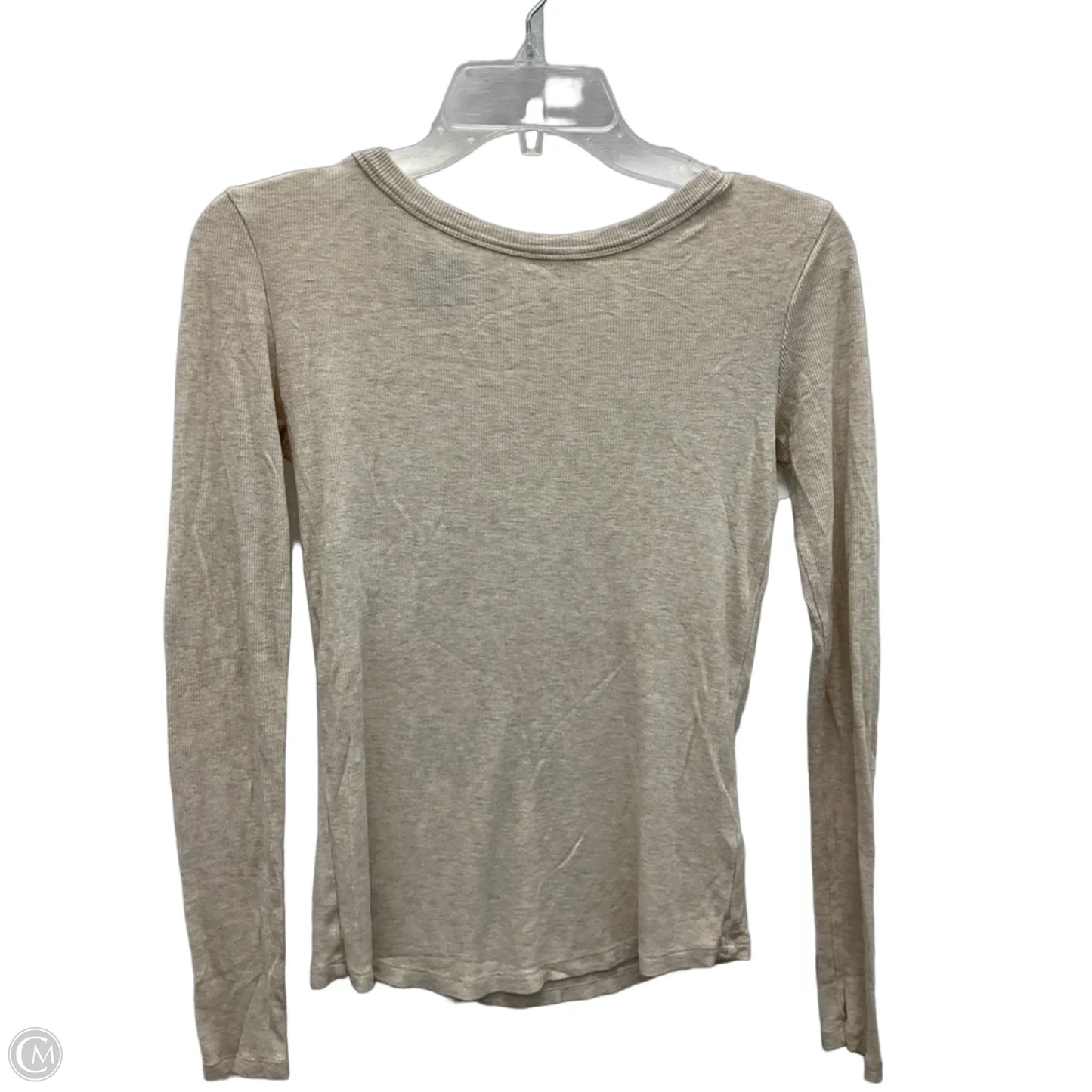 Top Long Sleeve Basic By Bp In Cream, Size: M