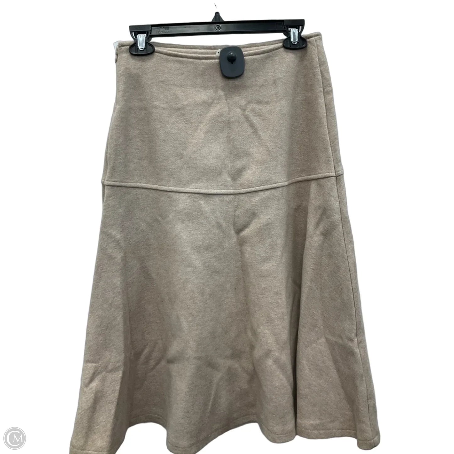 Skirt Midi By Ogl In Tan, Size: S