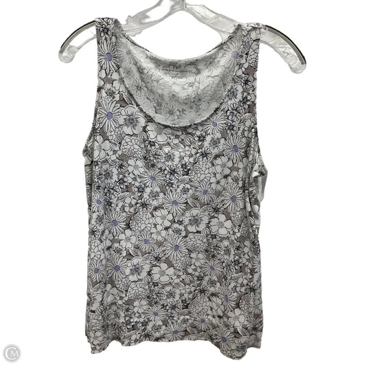 Top Sleeveless By J. Jill In Floral Print, Size: S