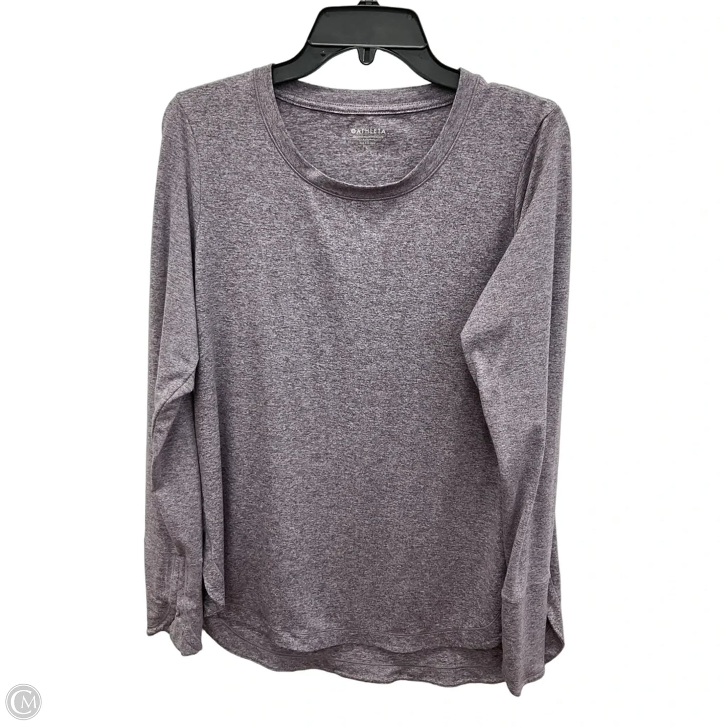 Athletic Top Long Sleeve Crewneck By Athleta In Purple, Size: L
