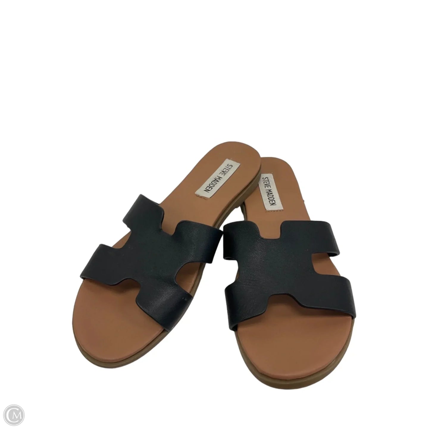 Sandals Flats By Steve Madden In Black, Size: 6
