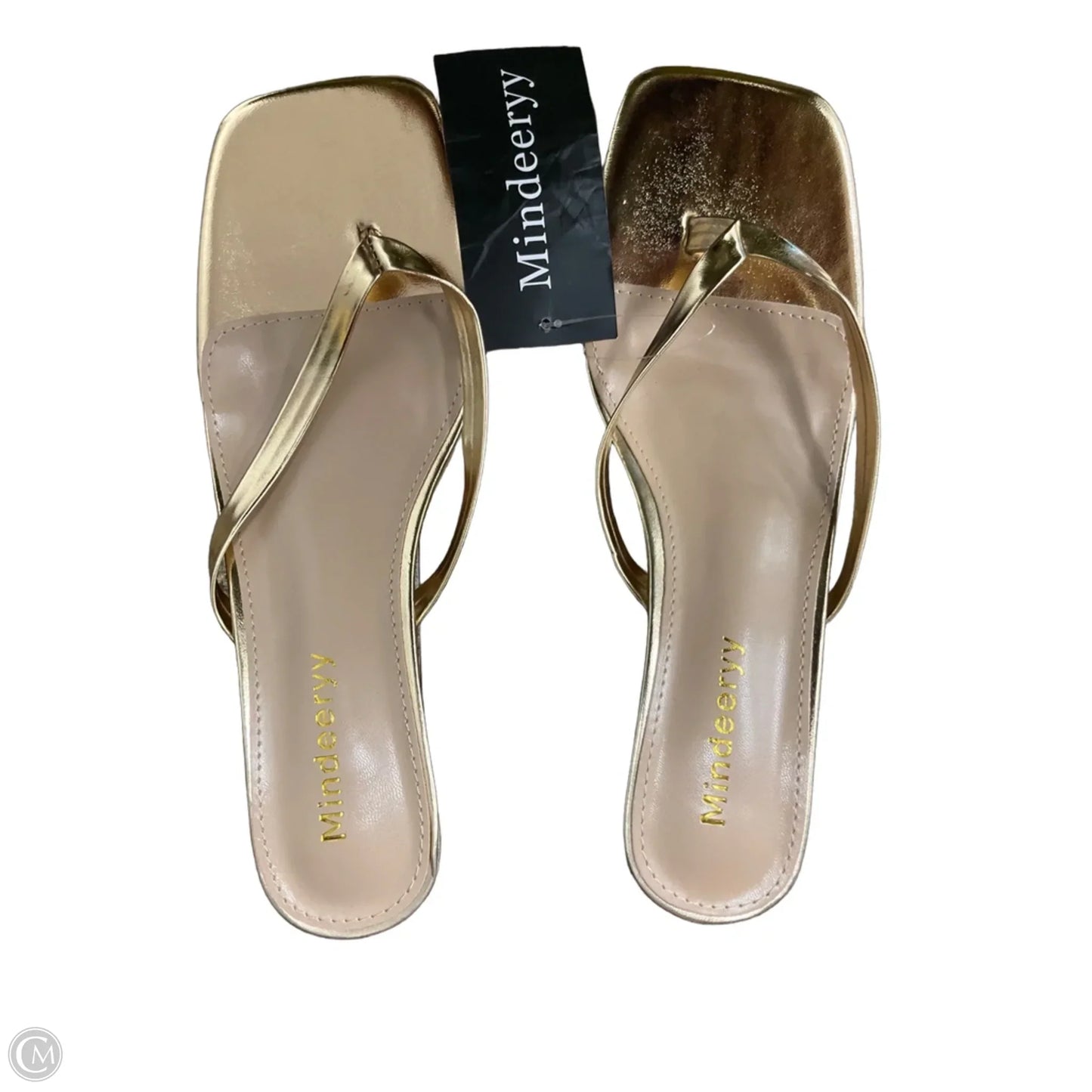 Shoes Heels Kitten By Cmf In Gold, Size: 7