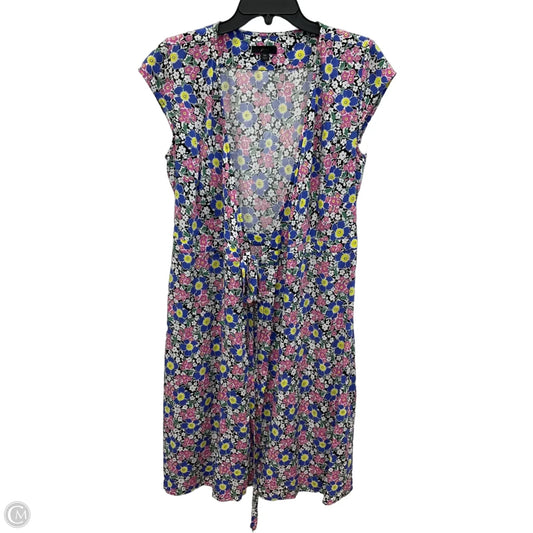 Dress Casual Midi By J. Crew In Blue & Purple, Size: Xs