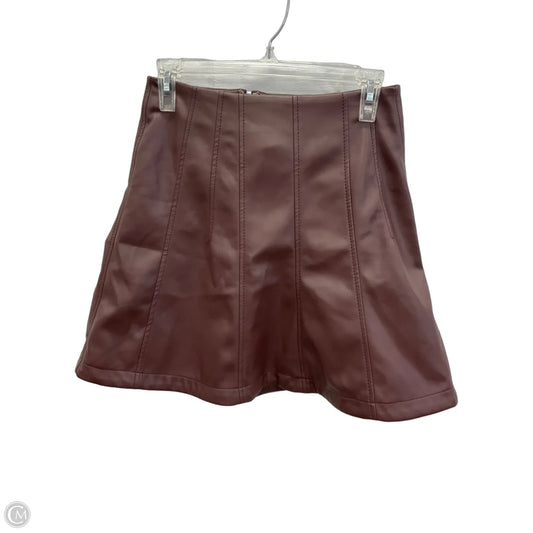 Skirt Mini & Short By Loft In Maroon, Size: 2p
