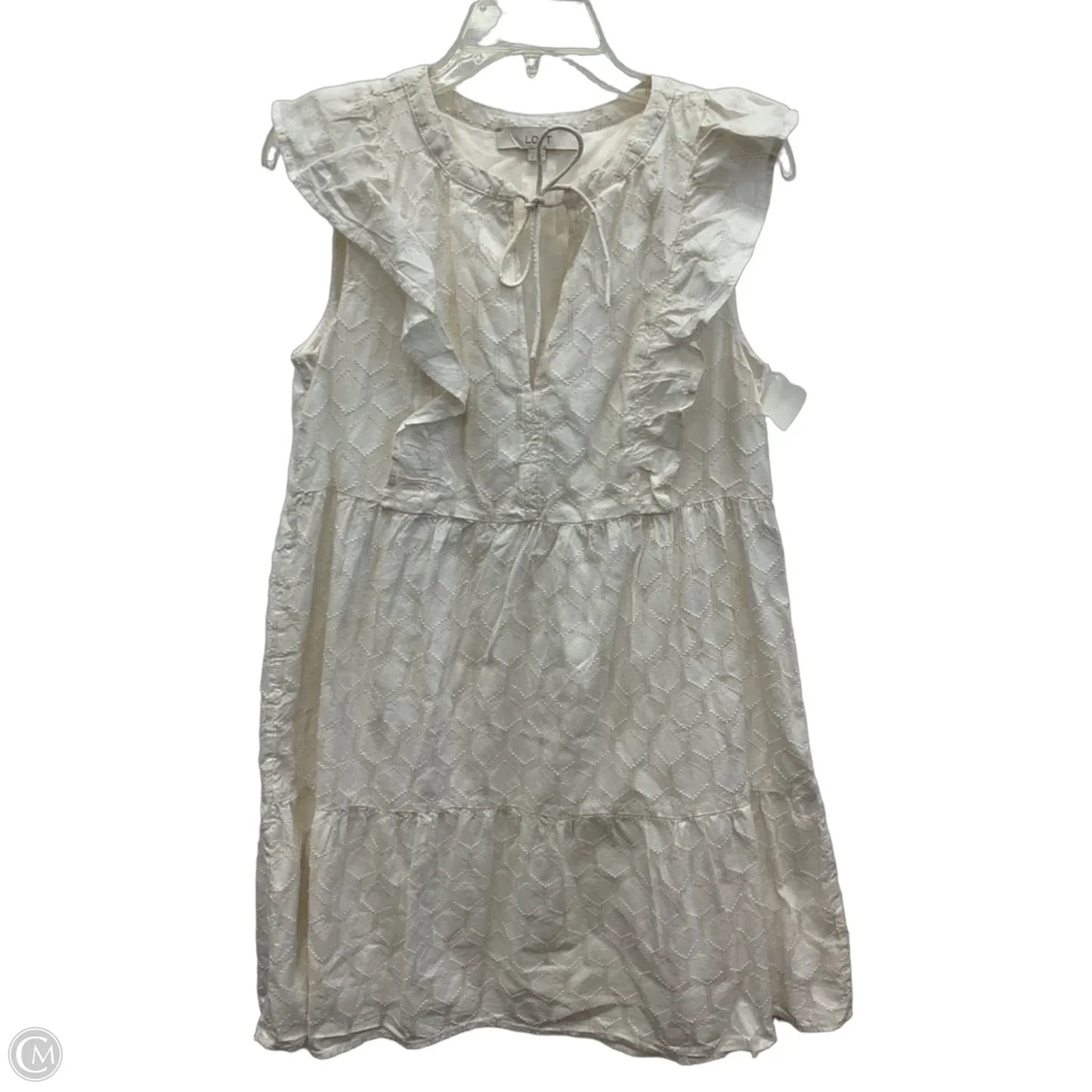 Dress Casual Short By Loft In Cream, Size: S