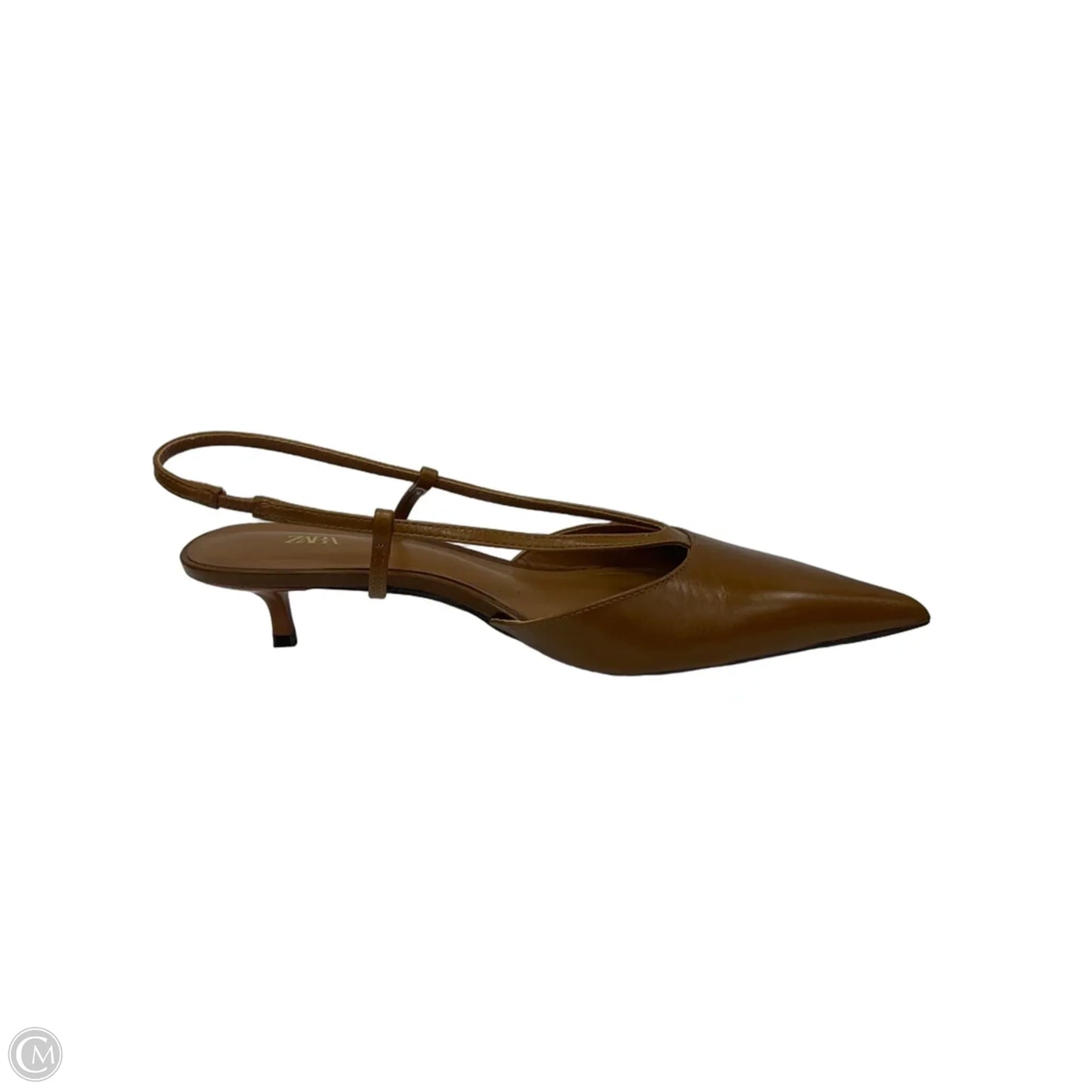 Shoes Heels Kitten By Zara In Brown, Size: 9