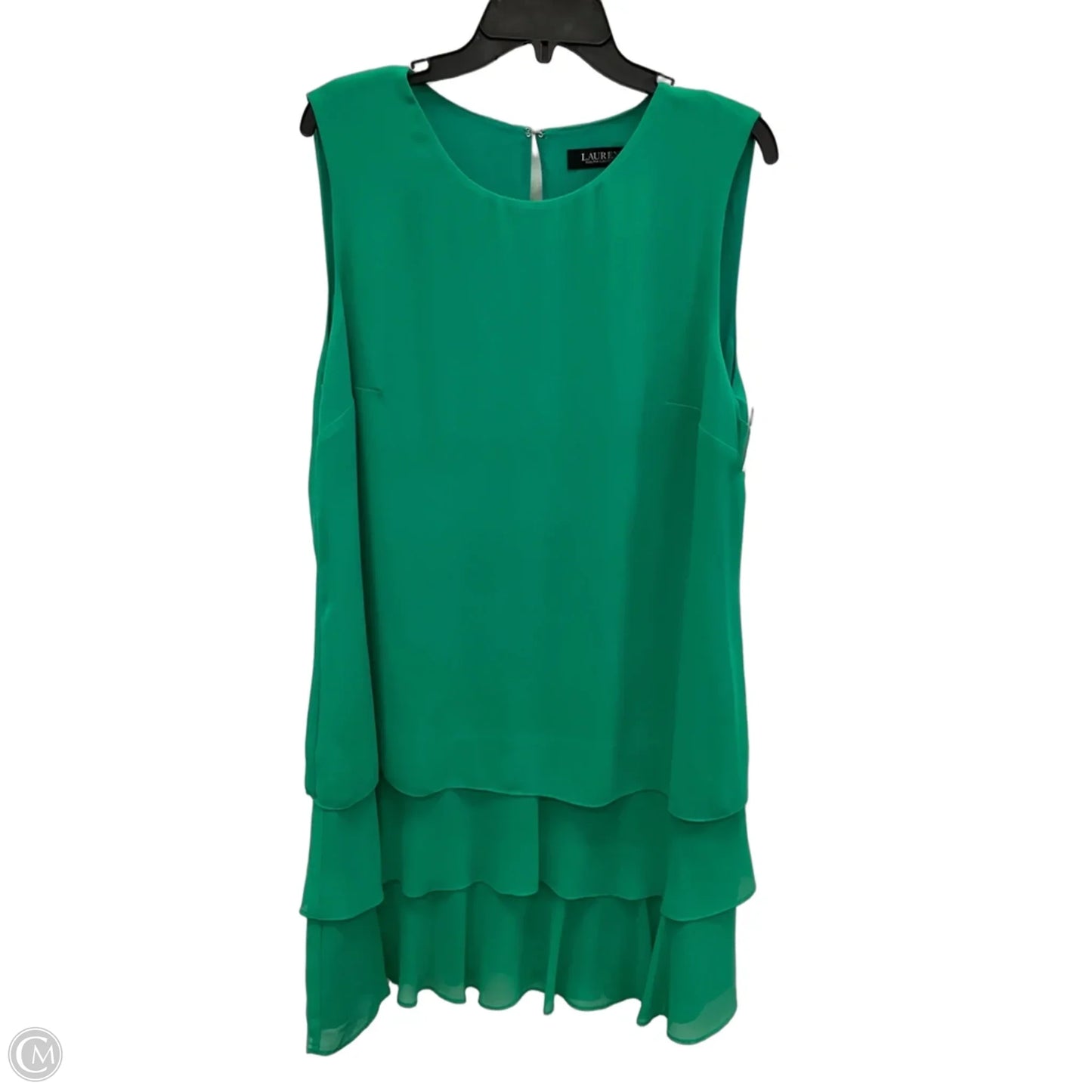 Dress Casual Midi By Lauren By Ralph Lauren In Green, Size: 14