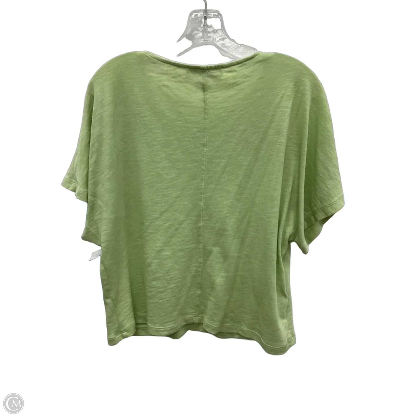 Top Short Sleeve By Loft In Green, Size: M