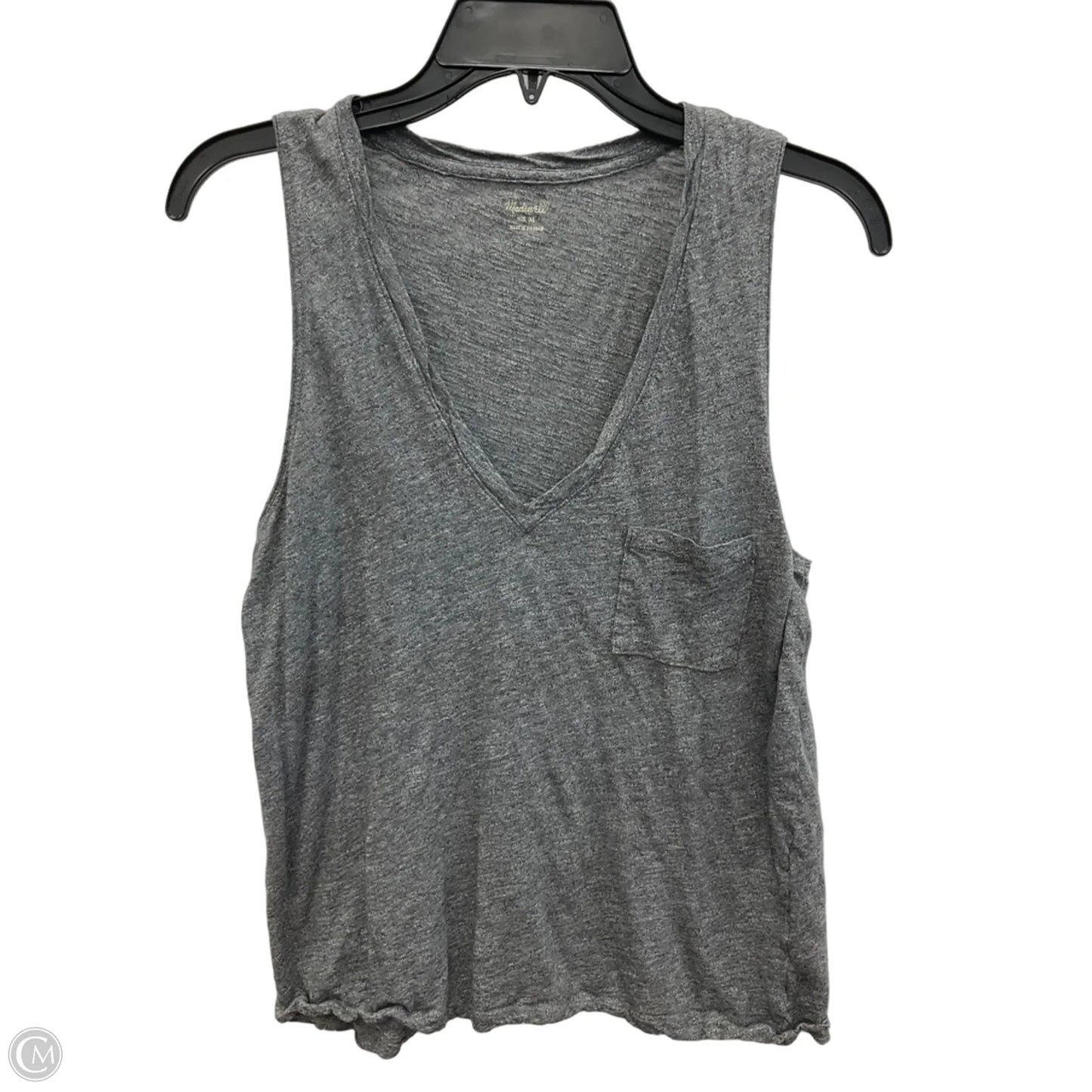 Top Sleeveless By Madewell In Grey, Size: M