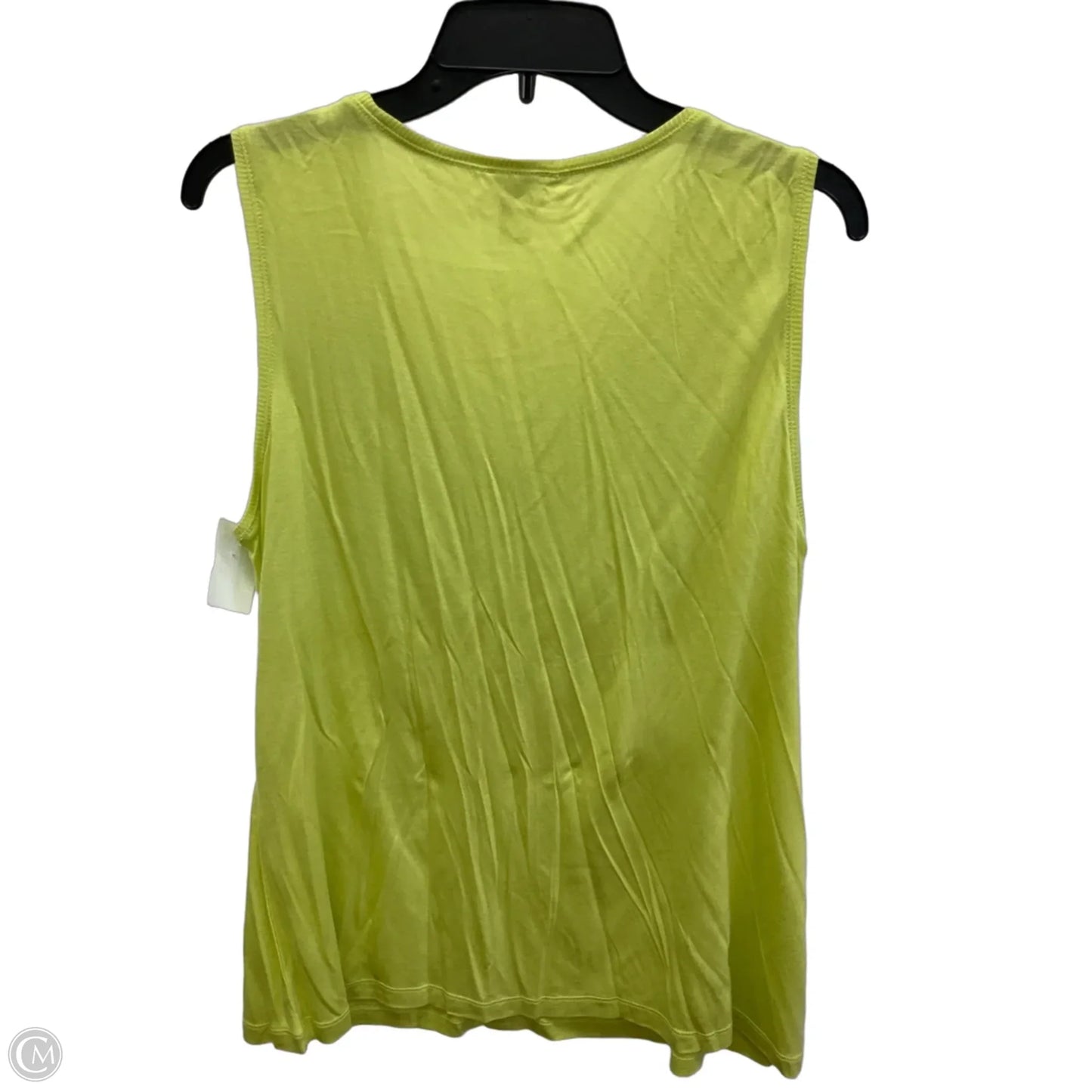 Top Sleeveless By Chicos In Yellow, Size: Xl