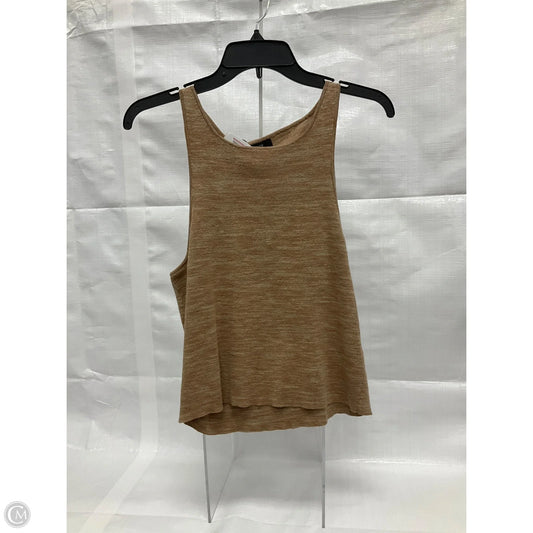 Top Sleeveless By J. Crew In Tan, Size: L