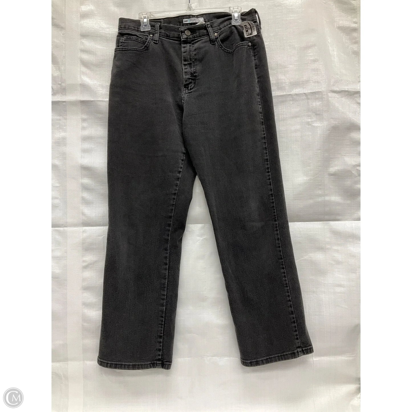 Jeans Straight By Lee In Black, Size: 12