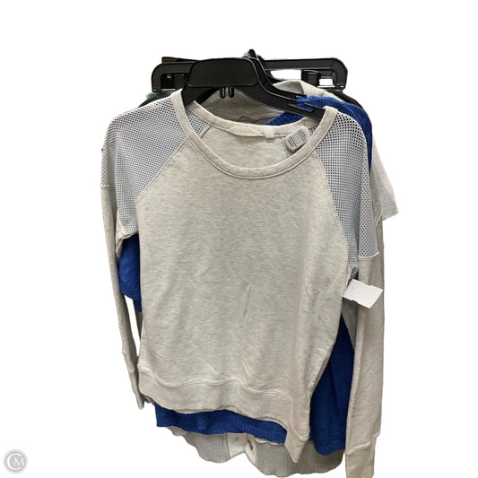 Top Long Sleeve By Athleta In Grey, Size: M