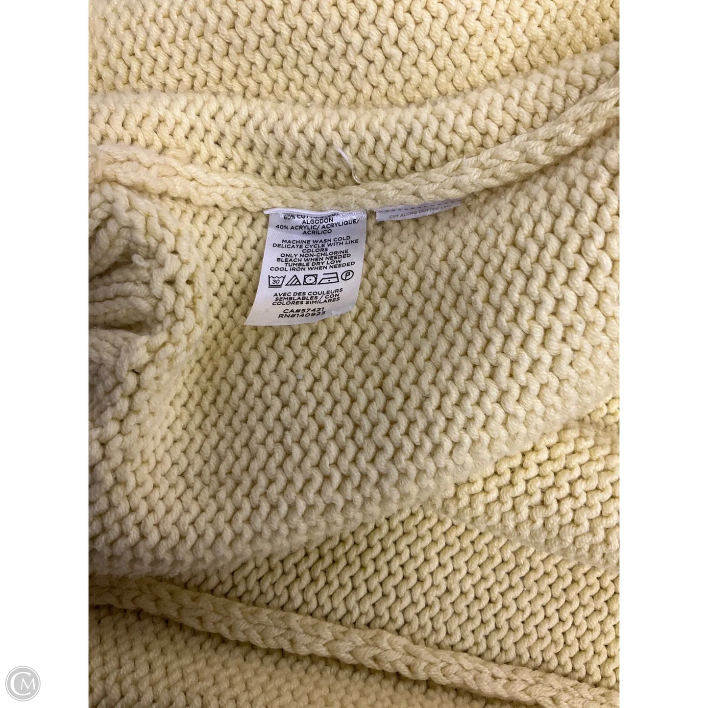 Cardigan By Loft In Yellow, Size: Xs