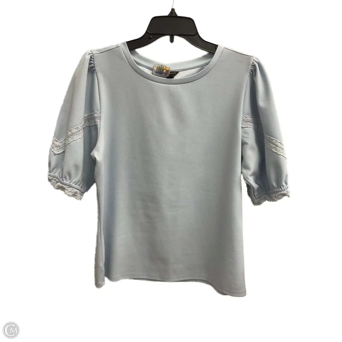 Top Short Sleeve By Ann Taylor In Blue, Size: M