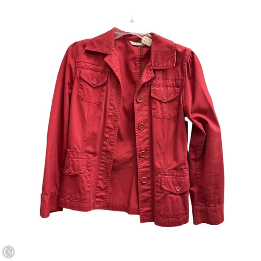 Jacket Denim By Cabi In Pink, Size: S