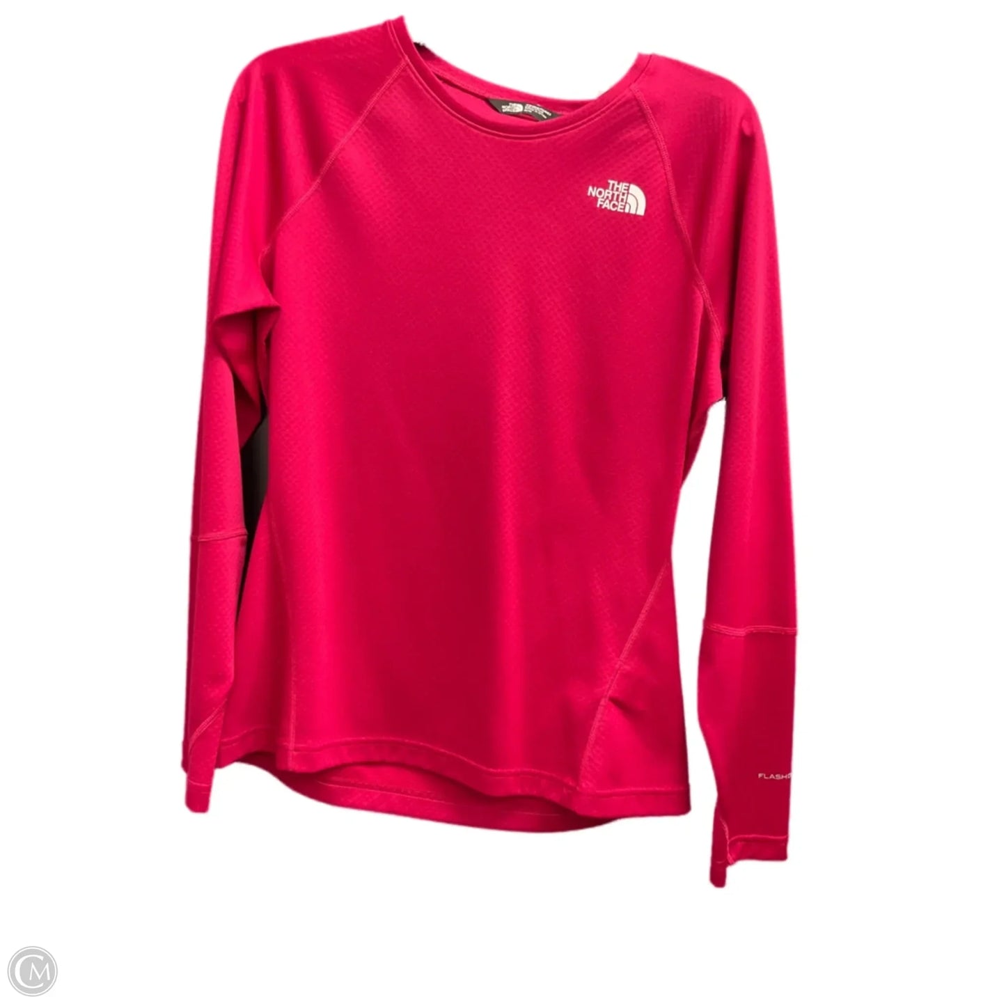 Athletic Top Long Sleeve Crewneck By The North Face In Pink, Size: M