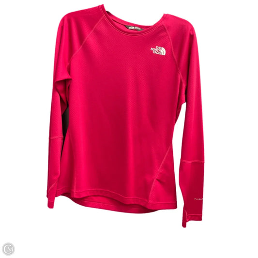 Athletic Top Long Sleeve Crewneck By The North Face In Pink, Size: M