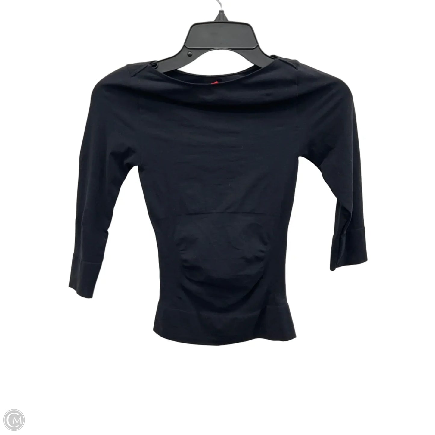 Top 3/4 Sleeve By Spanx In Black, Size: S