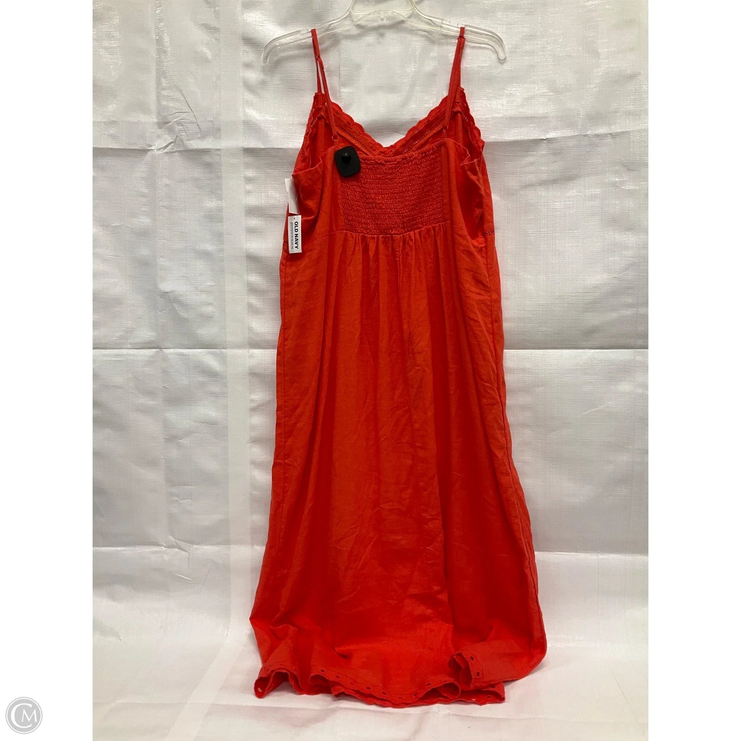 Dress Casual Midi By Old Navy In Orange, Size: Xl