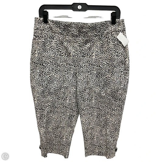 Capris By Chicos In Animal Print, Size: M