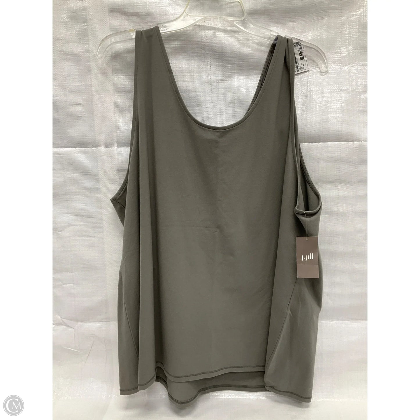 Top Sleeveless By J. Jill In Taupe, Size: 4x