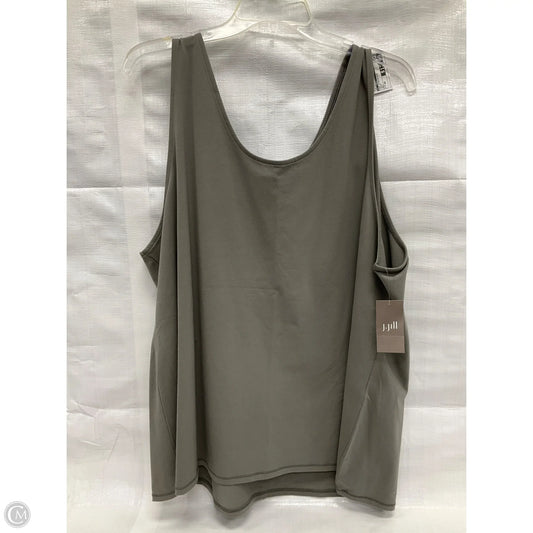 Top Sleeveless By J. Jill In Taupe, Size: 4x