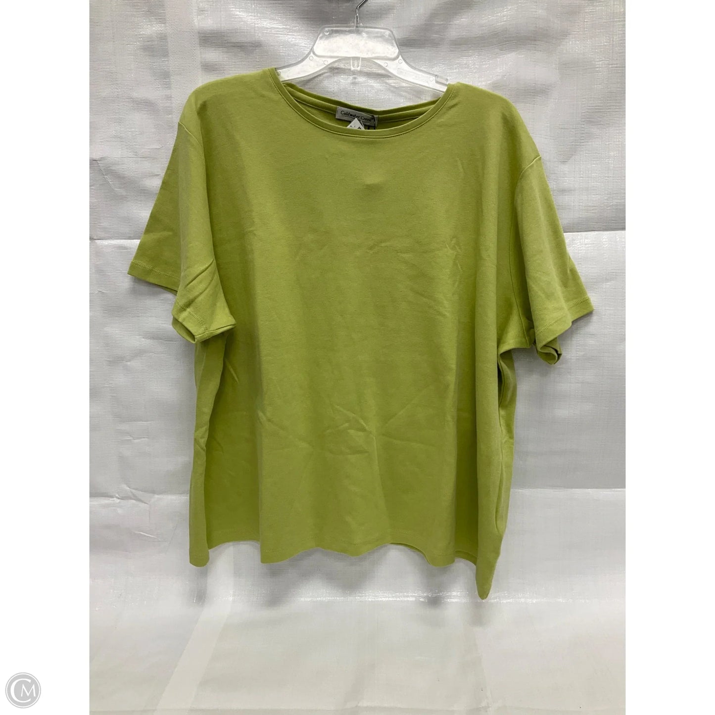 Top Short Sleeve By Coldwater Creek In Green, Size: 3x