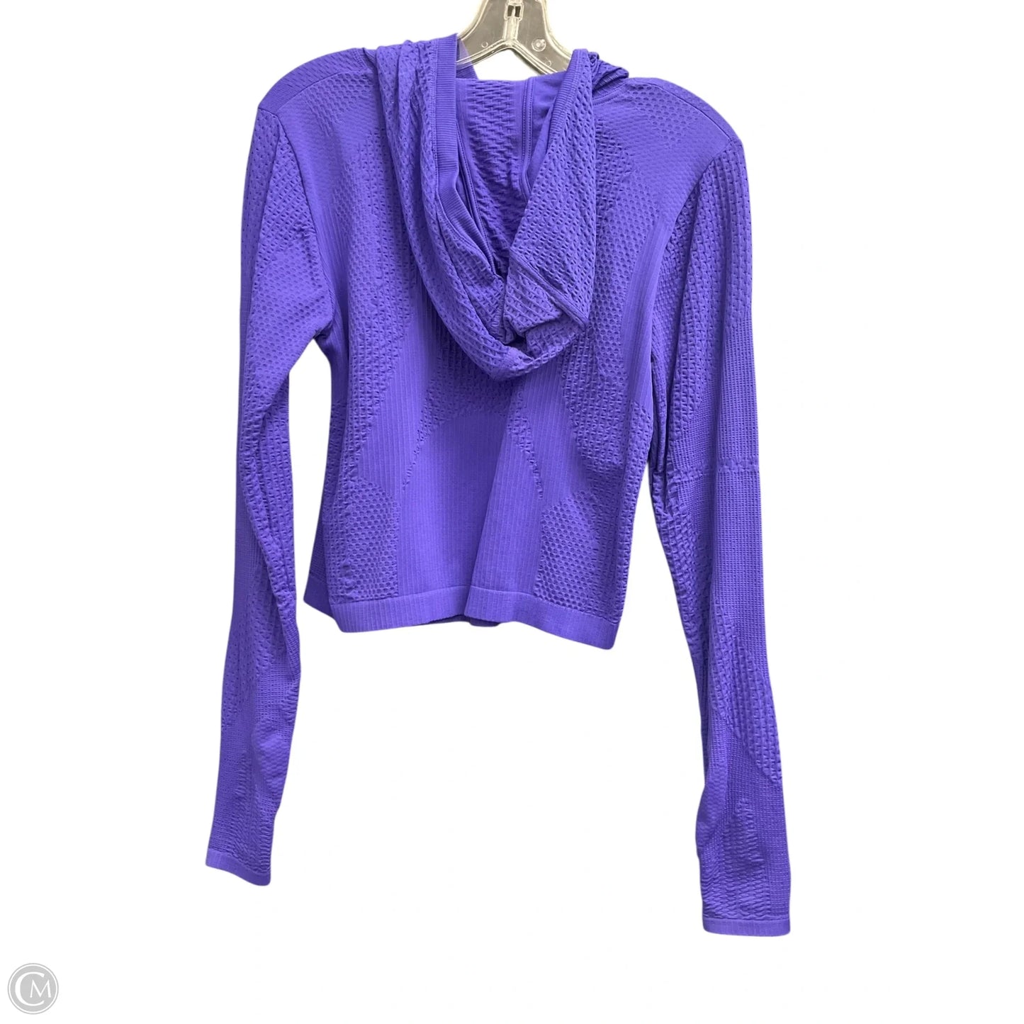 Athletic Top Long Sleeve Hoodie By Athleta In Purple, Size: S