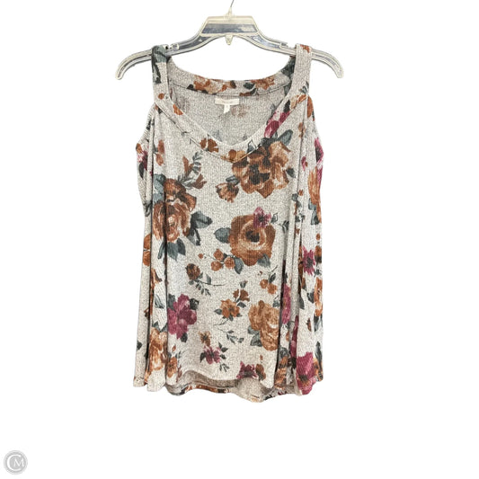 Top Long Sleeve By Maurices In Floral Print, Size: L