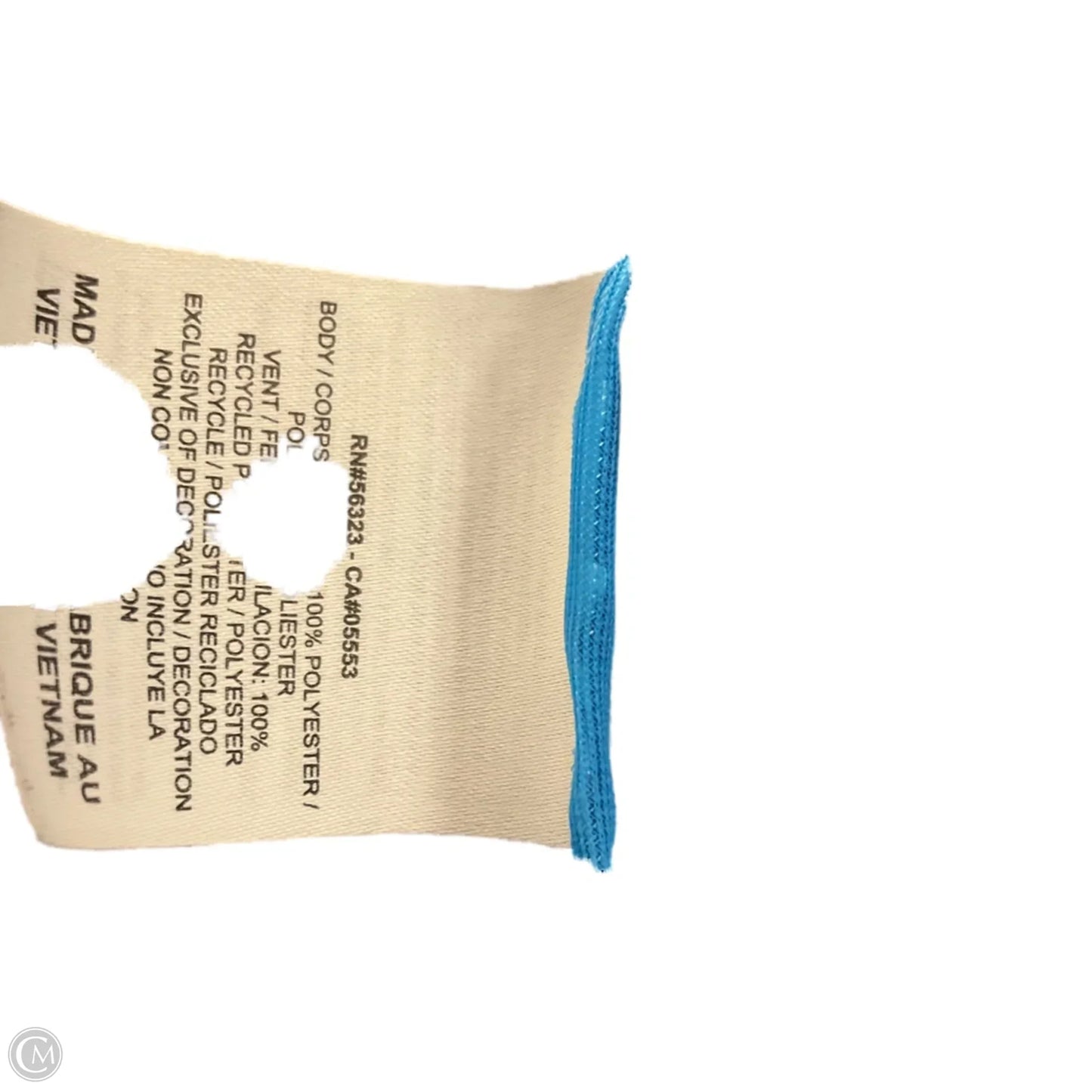 Athletic Jacket By Nike In Blue, Size: S