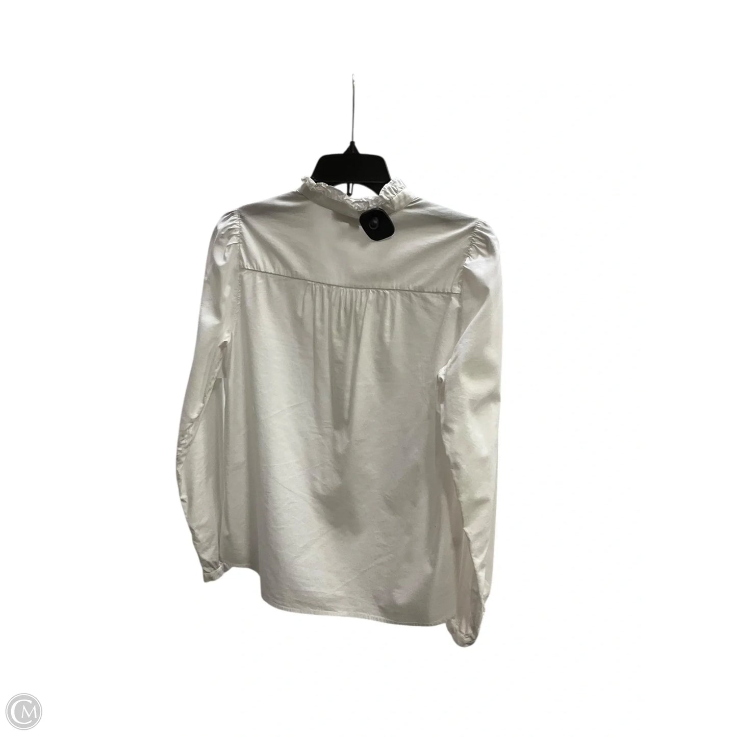 Top Long Sleeve By Loft In White, Size: S