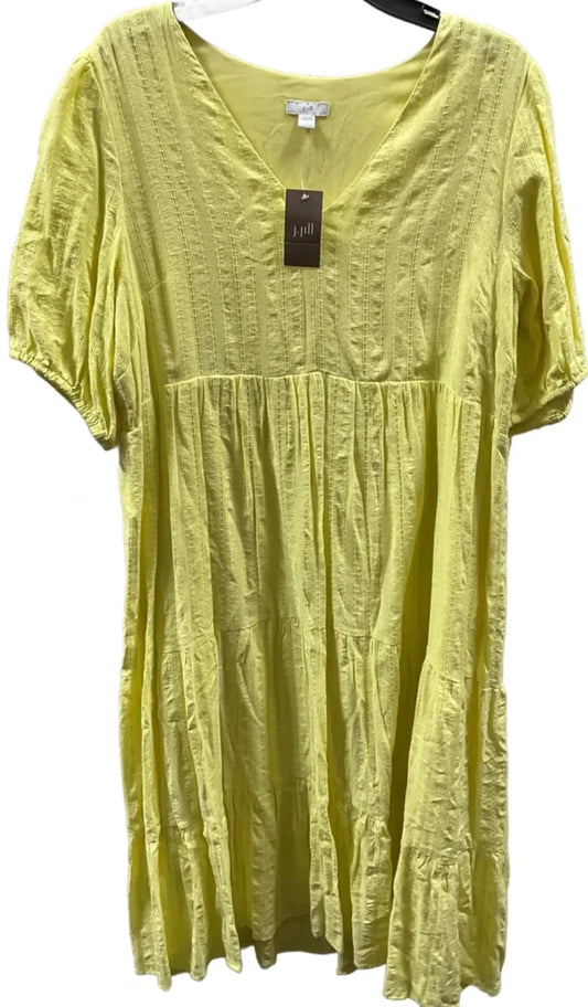Dress Casual Maxi By J. Jill In Yellow, Size: L